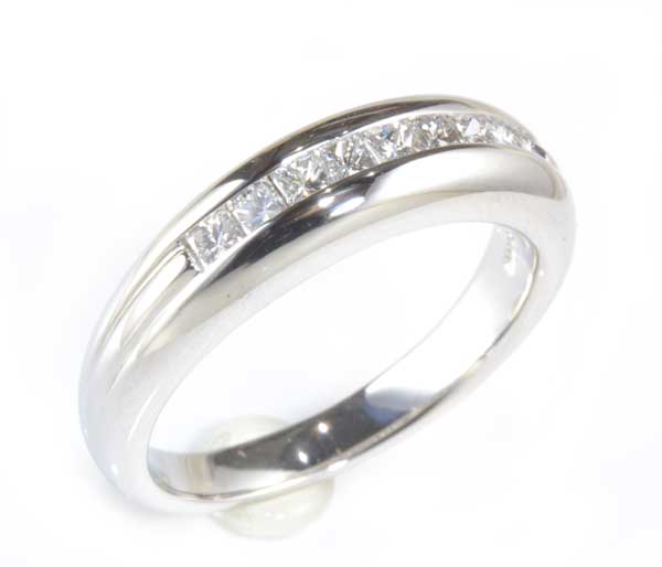 人気ブランド 楽天市場 ｐｔ プリンセスカットダイヤモンド 0 50ct一文字 プラチナ リング 送料無料 あーきんどう宝石 代引不可 Www Olicitante Com Br