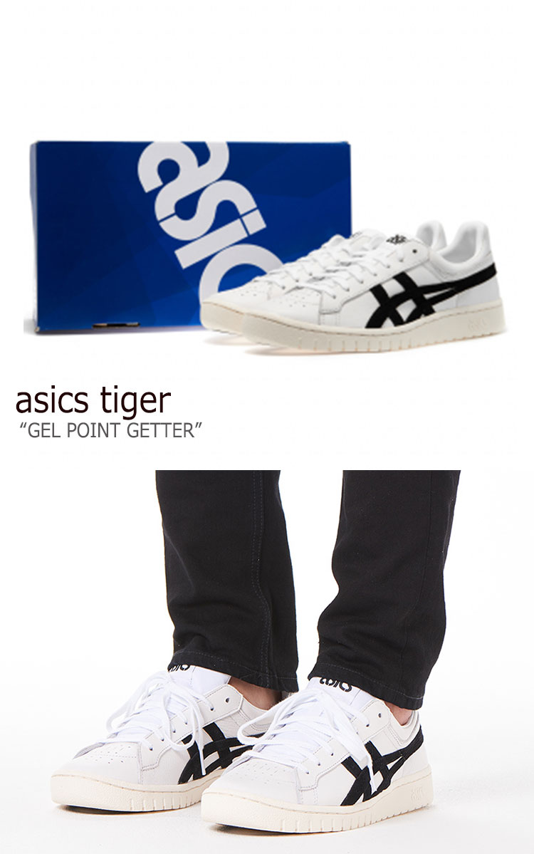 楽天市場 アシックス スニーカー Asics メンズ レディース アシックスタイガー ゲル ポイントゲッター Asics Tiger Gel Ptg White ホワイト Black ブラック Hl7x0 0190 シューズ A Labs