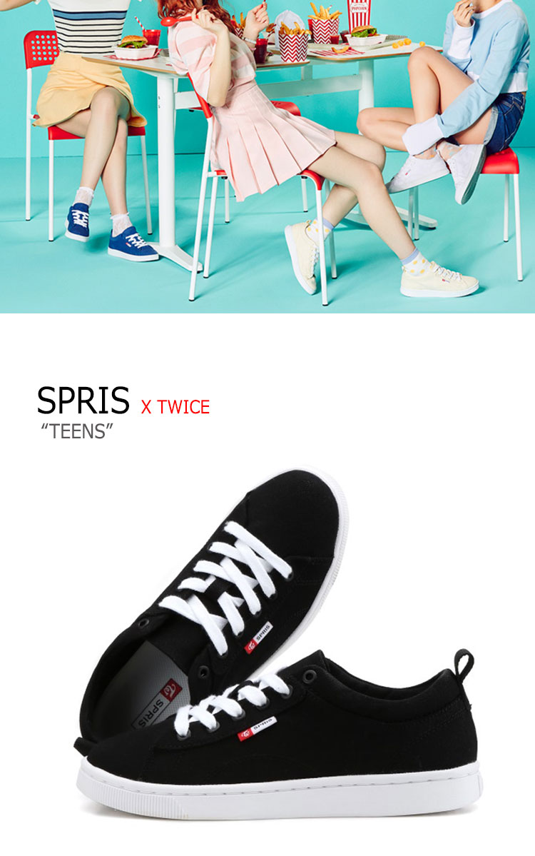 楽天市場 スプリス Twice スニーカー Spris メンズ レディース トゥワイス ティーンズ Twice Teens Black ブラック Fsknh1u60zz シューズ A Labs