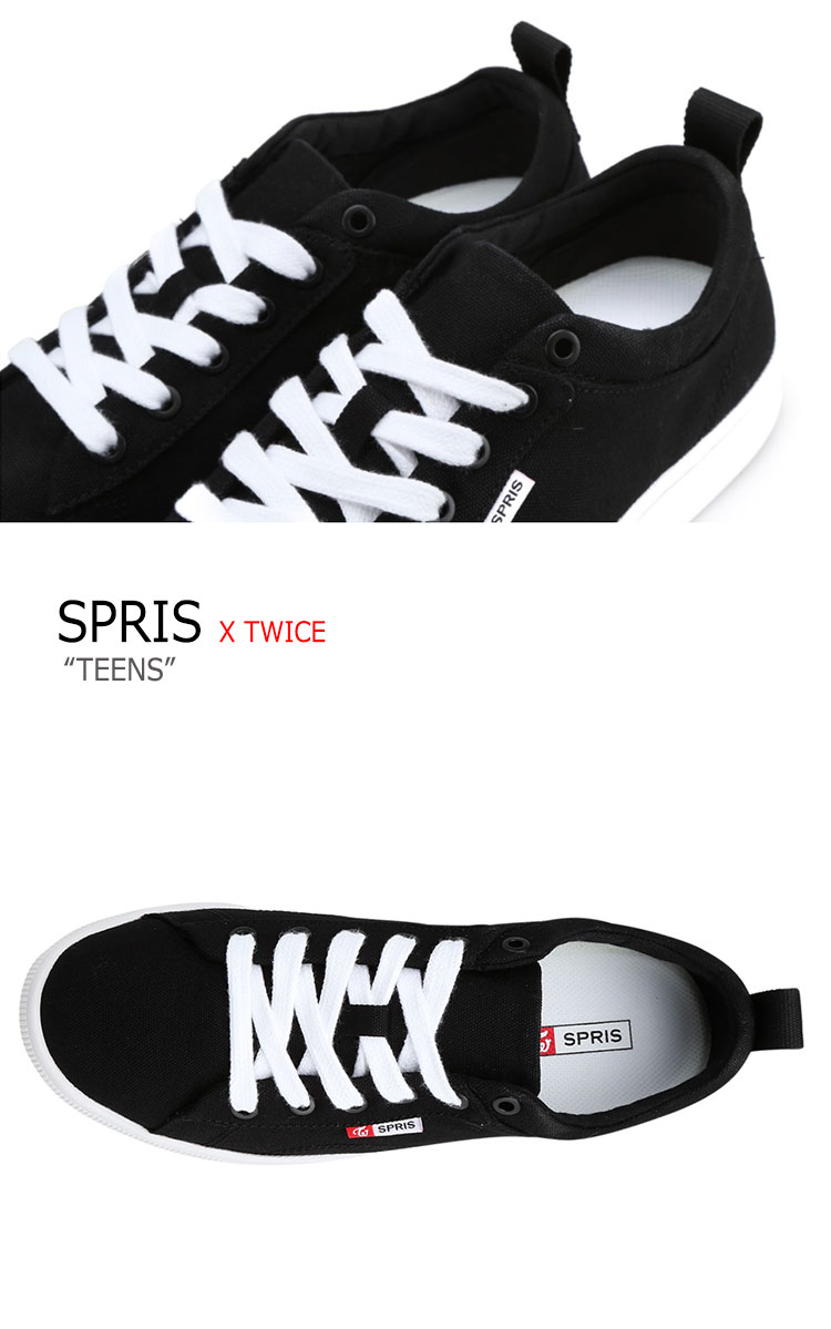 楽天市場 スプリス Twice スニーカー Spris メンズ レディース トゥワイス ティーンズ Twice Teens Black ブラック Fsknh1u60zz シューズ A Labs