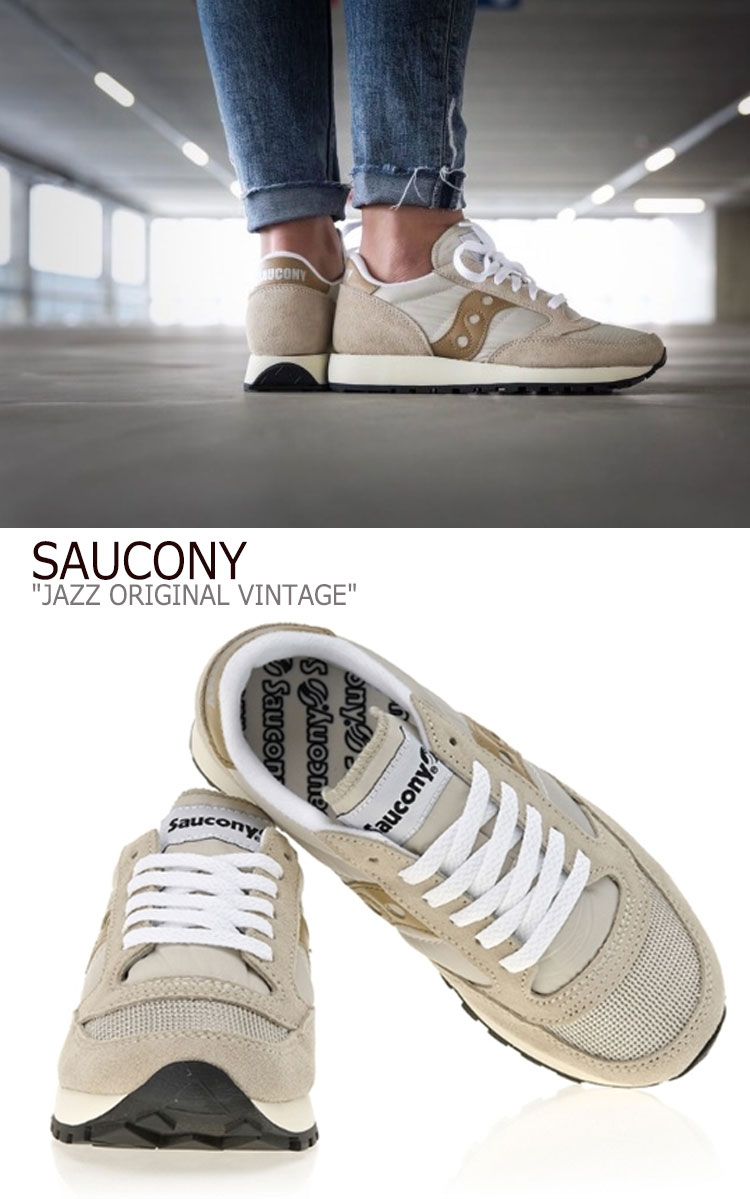 楽天市場 サッカニー ジャズオリジナル スニーカー Saucony レディース Jazz Original Vintage ジャズ オリジナル ヴィンテージ Beige ベージュ S 26 シューズ 中古 未使用品 A Labs