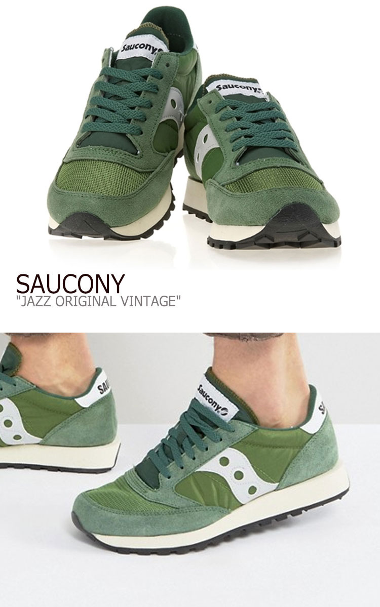 楽天市場 サッカニー ジャズオリジナル スニーカー Saucony メンズ Jazz Original Vintage ジャズ オリジナル ヴィンテージ Green グリーン S 4 シューズ 中古 未使用品 A Labs