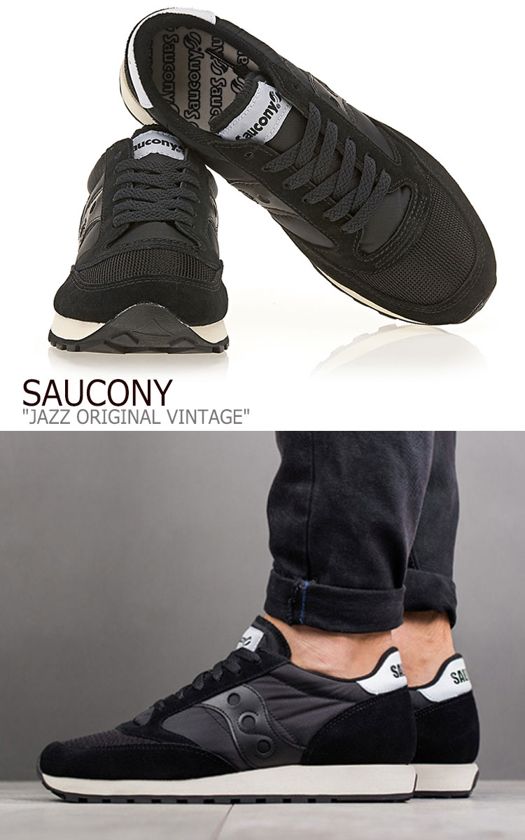 楽天市場 サッカニー ジャズオリジナル スニーカー Saucony メンズ レディース Jazz Original Vintage ジャズ オリジナル ヴィンテージ Black ブラック S 9 シューズ 中古 未使用品 A Labs