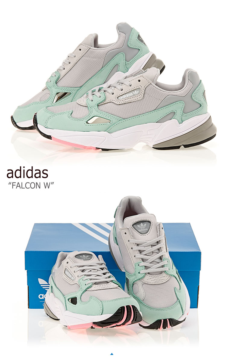 楽天市場 アディダス スニーカー Adidas レディース Falcon W ファルコン ウーマン Grey Grey Green グレー グレー グリーン B シューズ 中古 未使用品 A Labs