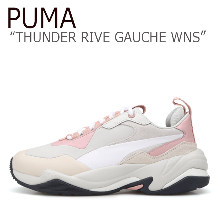 プーマスニーカー Puma Thunder Rive Gauche ダッドシューズ スニーカー Beige レディース靴 Pink 1年保証 中古 海外直輸入used品 レディース靴 プーマ スニーカー Puma レディース Thunder Rive Gauche Wns サンダー リブ ゴーシュ ウーマン