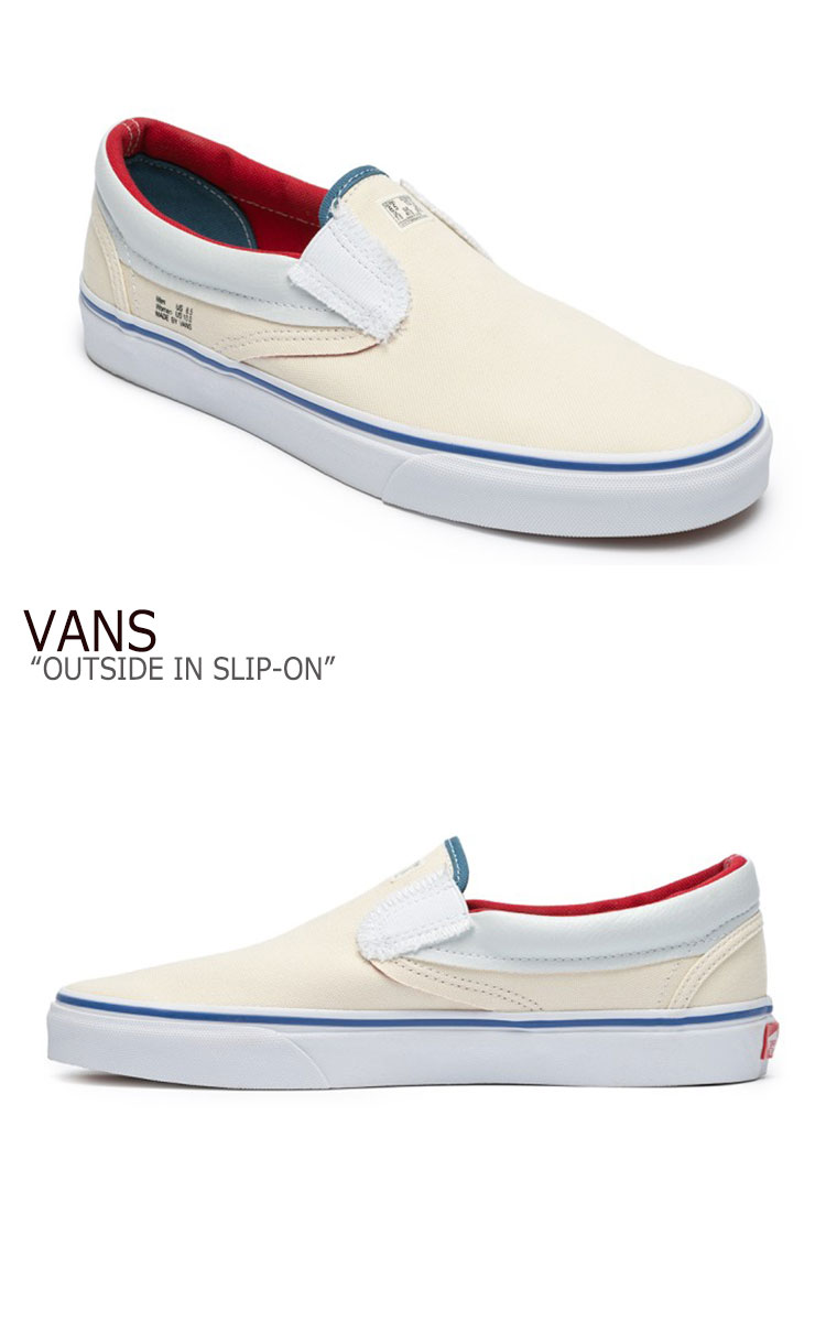 cream slip on vans