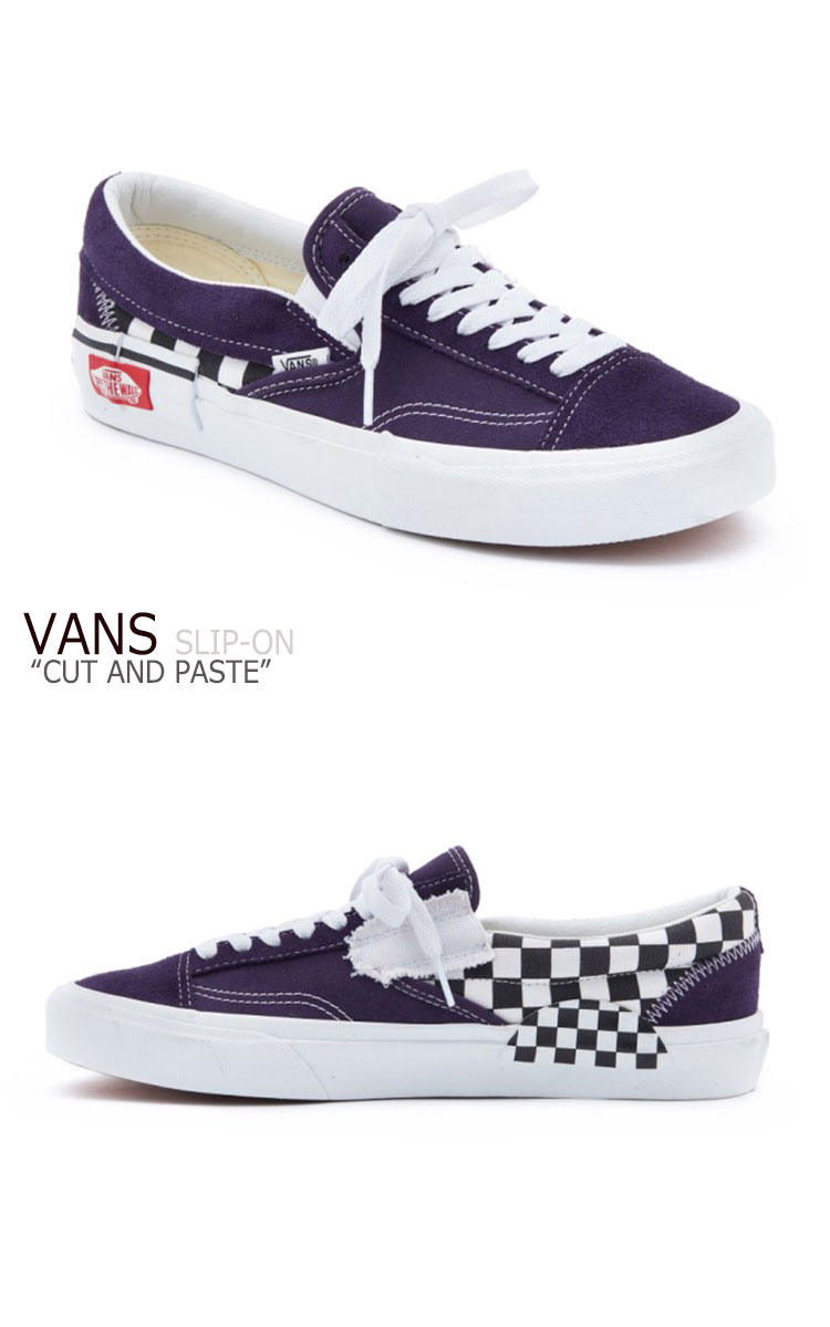 楽天市場 バンズ スリッポン スニーカー Vans メンズ レディース Cut And Paste Slip On カット アンド ペースト スリッポン Purple パープル Vn0a3wm5vo31 シューズ A Labs