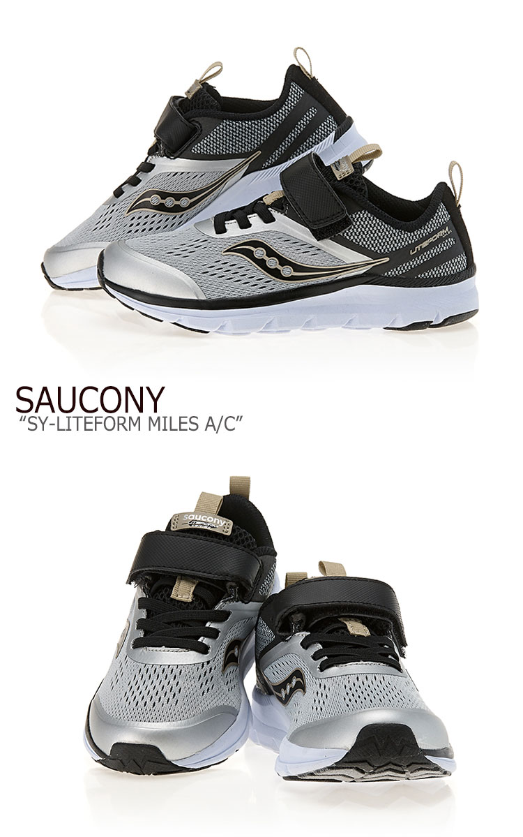saucony shoes kids black