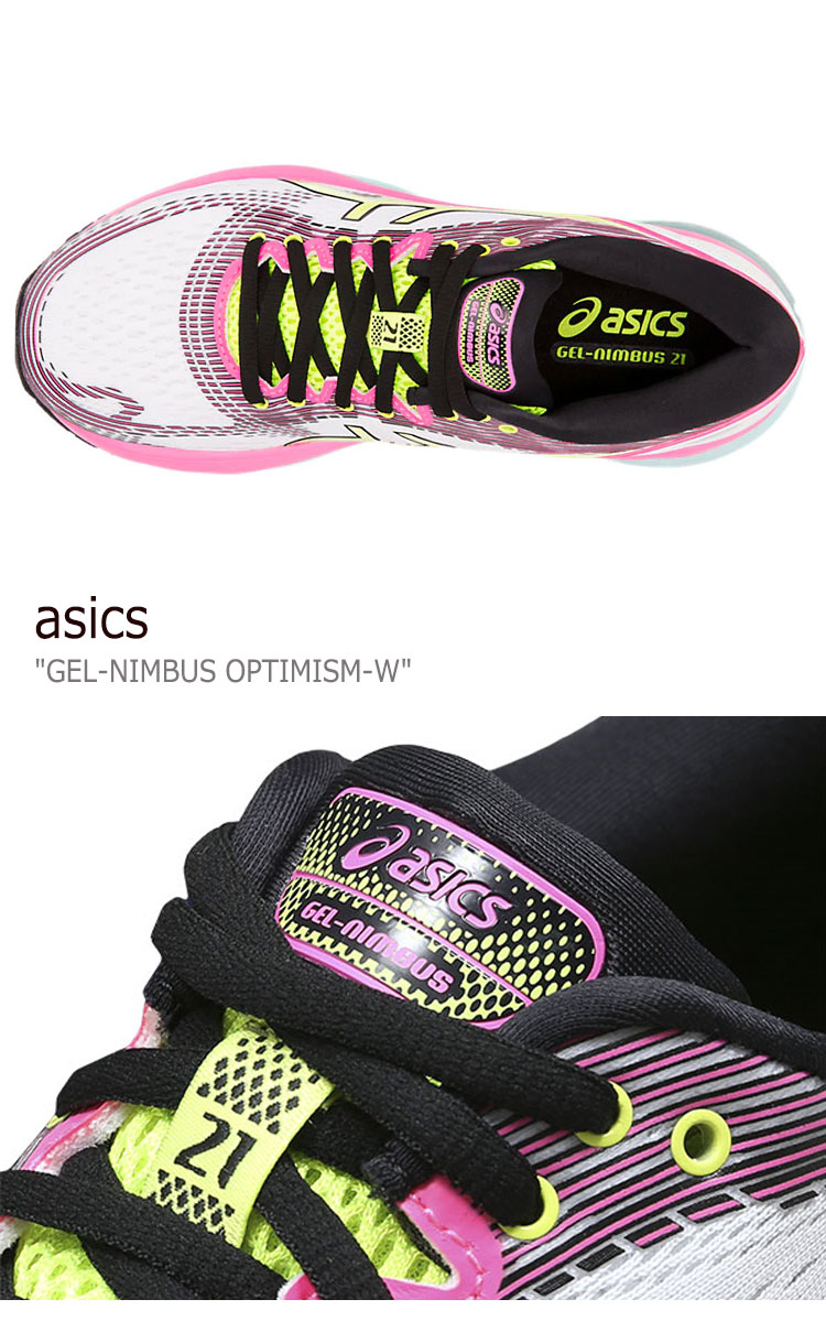 楽天市場 アシックス スニーカー Asics レディース Gel Nimbus Optimism W ゲルニンバス オプティミズムw White ホワイト Pink ピンク 1012a502 100 シューズ A Labs