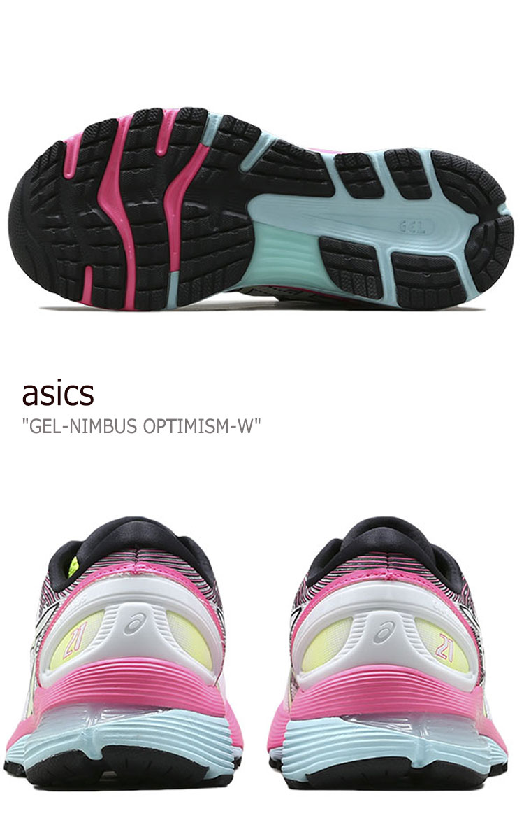 楽天市場 アシックス スニーカー Asics レディース Gel Nimbus Optimism W ゲルニンバス オプティミズムw White ホワイト Pink ピンク 1012a502 100 シューズ A Labs