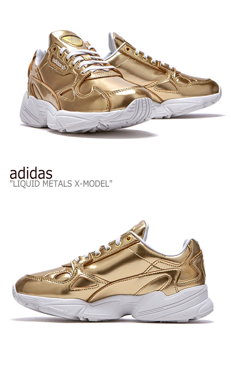 楽天市場 アディダス スニーカー Adidas レディース Falcon Liquid Metals X Model ファルコン リキッド メタル X モデル Gold ゴールド Fv4318 シューズ 中古 未使用品 A Labs