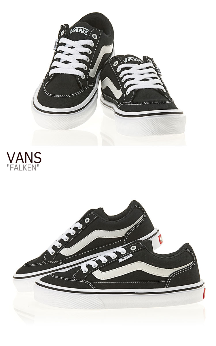 楽天市場 バンズ スニーカー Vans メンズ レディース Falken ファルケン Black White ブラック ホワイト V30 シューズ A Labs