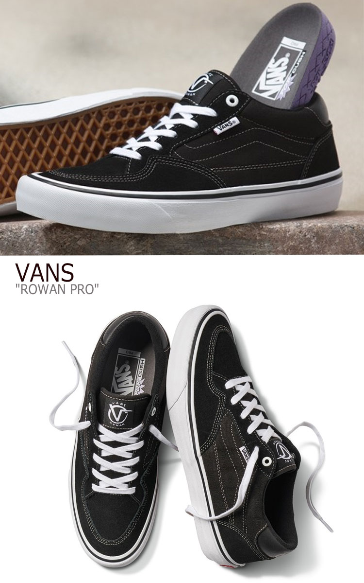 楽天市場 バンズ スニーカー Vans メンズ Rowan Pro ローワンプロ Black ブラック White ホワイト Vn0a4tzcy28 シューズ A Labs