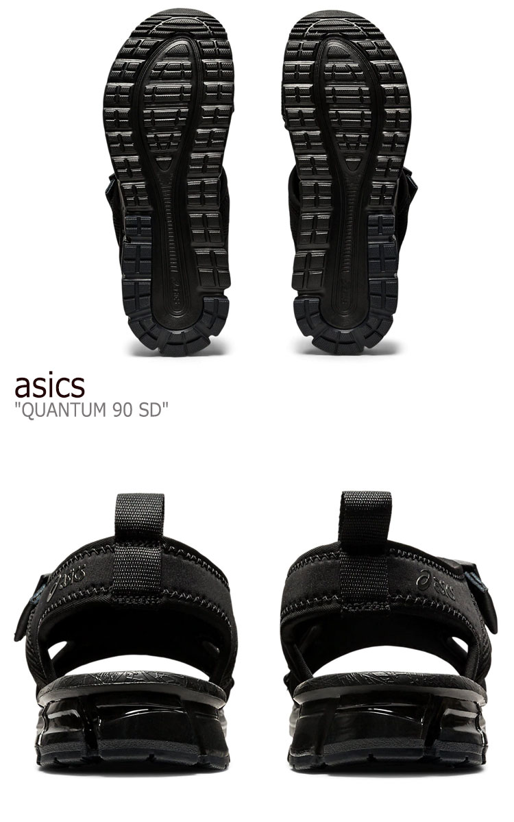 13周年記念イベントが アシックス サンダル asics メンズ レディース QUANTUM 90 SD クォンタム90 BLACK ブラック  1023A053-001 シューズ www.caresen.com.ar