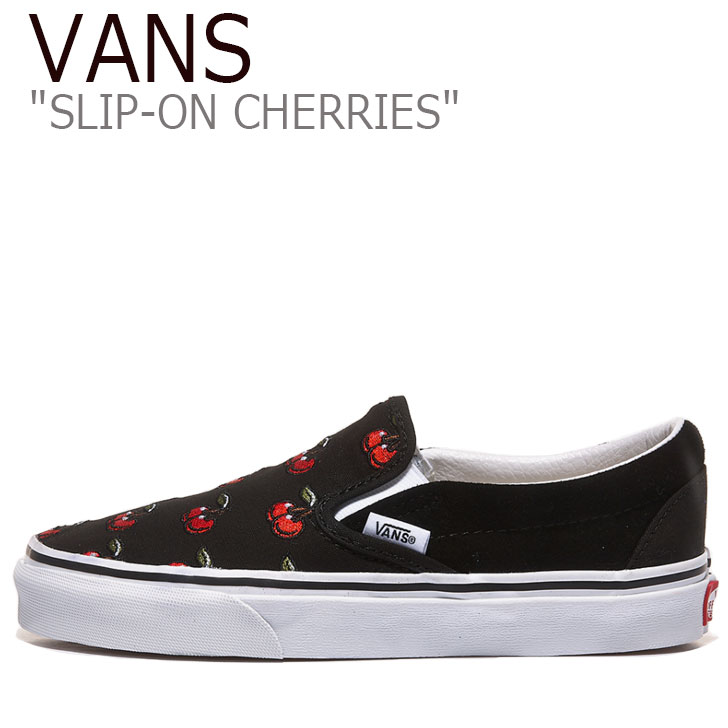 楽天市場 バンズ スリッポン スニーカー Vans メンズ レディース Slip On Cherries Black スリッポン チェリー Black ブラック Vn0a4u38l6m シューズ Upsuke