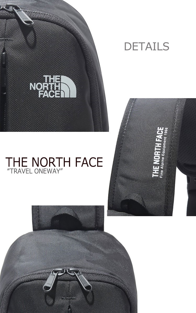 ノースフェイス ボディバッグ The North Face メンズ レディース Travel Oneway トラベル ワンウェイ Black Dark Gray Real Black ブラック ダークグレー リアルブラック Nn2pl03a B D バッグ 中古 未使用品 Soone It