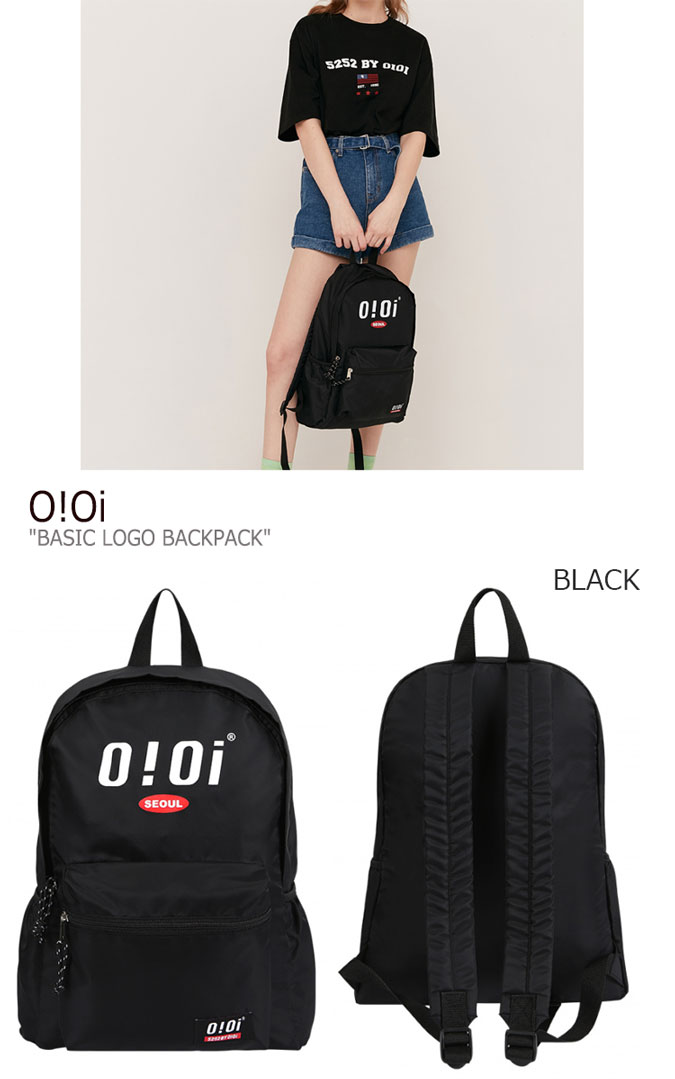 楽天市場 オアイオアイ リュックサック O Oi メンズ レディース Basic Logo Backpack ベーシック ロゴ バックパック Black ブラック Ivory アイボリー sm 71 2 バッグ A Labs