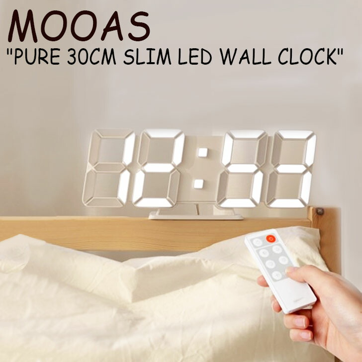 楽天市場 ムアス 時計 Mooas Pure 30cm Slim Led Wall Clock ピュア 30cm スリム Led ウォール クロック White ホワイト 韓国雑貨 Kytbc 05 Acc Drescco ドレスコ