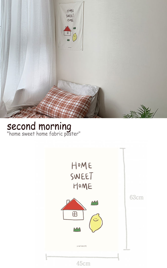 セール開催中 セカンドモーニング タペストリー Second Morning Home Sweet Home Fabric Poster ファブリックポスター 韓国雑貨 Acc 送料無料 早い者勝ち Centrodeladultomayor Com Uy