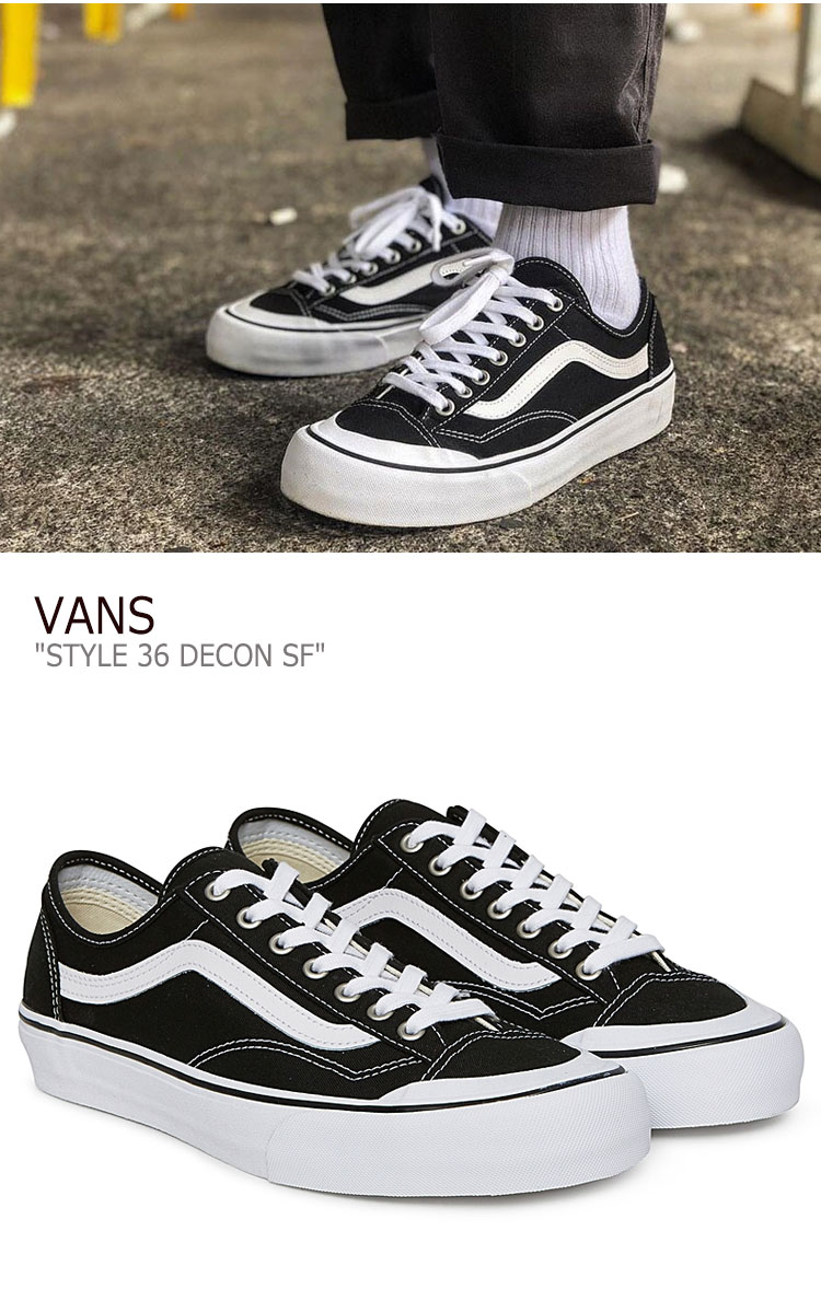 在庫一掃 バンズ スタイル36 スニーカー Vans メンズ レディース Style 36 Decon Sf スタイル 36 デコン Sf Black ブラック White ホワイト Vn0a3mvly28 シューズ A Labs 工場直送 Tallerdecalzado Com