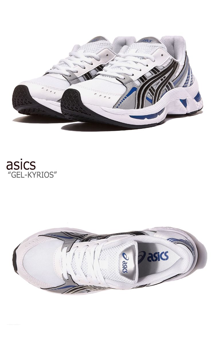 楽天市場 アシックス スニーカー Asics メンズ レディース Gel Kyrios ゲルキリオス White ホワイト Black ブラック Blue ブルー 1021a335 100 シューズ A Labs