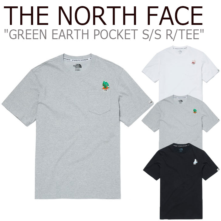 21正規激安 楽天市場 ノースフェイス Tシャツ The North Face メンズ レディース Green Earth Pocket S S R Tee グリーン アース ポケット ショートスリーブ ラウンドtee Grey グレー Black ブラック White ホワイト Nt7um12j K L ウェア 中古 未使用品 A Labs