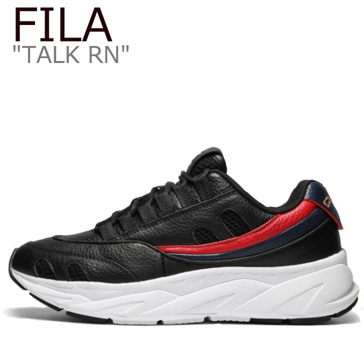 新しいコレクション スニーカー メンズ Fila スニーカー フィラ Talk シューズ 1rm 014 レッド Red ホワイト White ブラック Black トークrn Rn