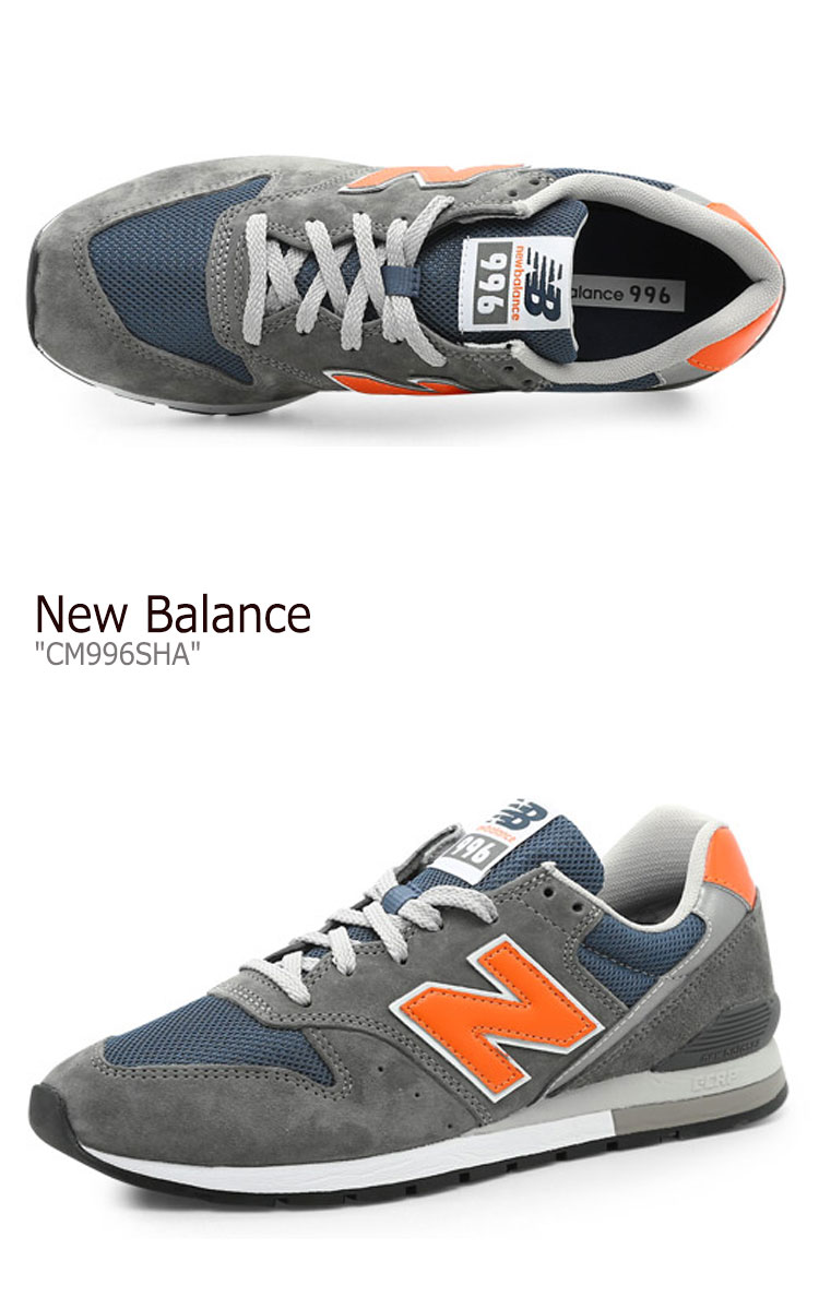 楽天市場 ニューバランス スニーカー New Balance メンズ レディース Cm 996 Sha Grey グレー Orange オレンジ Cm996sha シューズ 中古 未使用品 A Labs