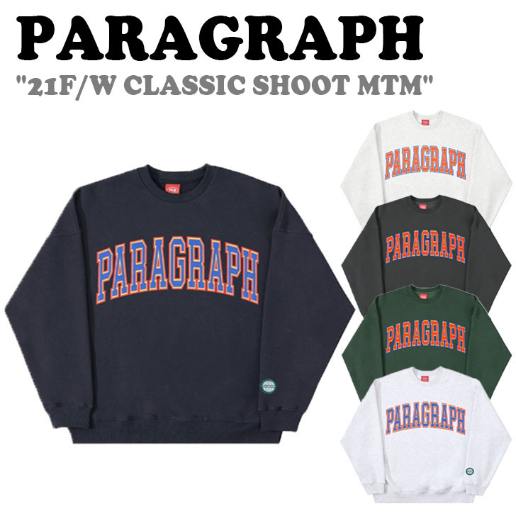 パラグラフ トレーナー Paragraph メンズ レディース 21f W Classic Shoot Mtm クラシック シュート スウェットシャツ 全5色 韓国ファッション Prg18 ウェア Fitzfishponds Com