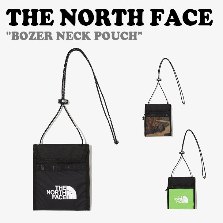 ノースフェイス クロスバッグ THE NORTH FACE メンズ レディース BOZER NECK POUCH ボーザー ネック ポーチ BLACK  ブラック KHAKI カーキ LIGHT GREEN ライトグリーン NN2PN34A B C バッグ 未使用品 誠実