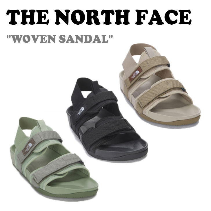 ノースフェイス サンダル THE NORTH FACE メンズ レディース WOVEN SANDAL ウーブンサンダル SAND サンド BLACK  ブラック LIGHT KHAKI ライトカーキ NS98N08J K L シューズ 未使用品 96％以上節約