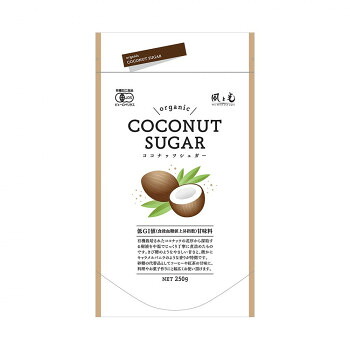 【エントリーでポイント5倍！マラソン期間限定！】風と光 有機ココナッツシュガー 250g×24【送料無料】