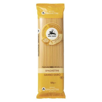 【エントリーでポイント5倍！マラソン期間限定！】アルチェネロ　有機スパゲッティーニ　500g　12個セット　C5-05【送料無料】