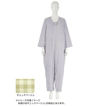 ＼エントリーでポイント5倍！マラソン期間限定！／ フドーねまきB 厚手 チェックベージュ L 106894【送料無料】