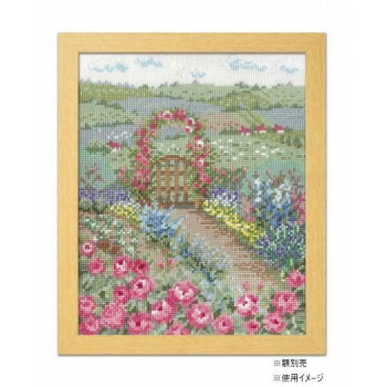 オリムパス クロスステッチ ししゅうキット オノエ・メグミ 7424 バラの花咲くピーターの庭