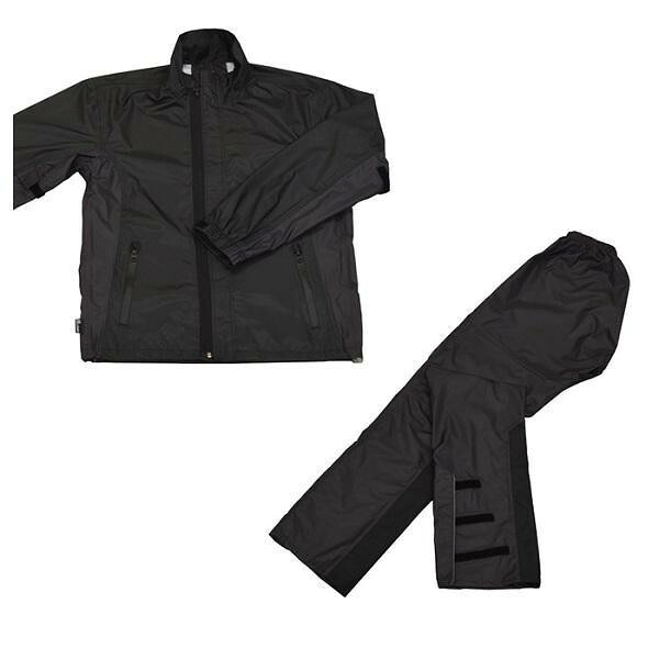 リード工業 LEAD スリムレインスーツ ブラック LLサイズ RW-054A【送料無料】｜A-life　Shop