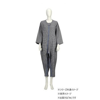 竹虎　ソフトケアねまき両開きファスナー厚手　紺　106443・M【送料無料】