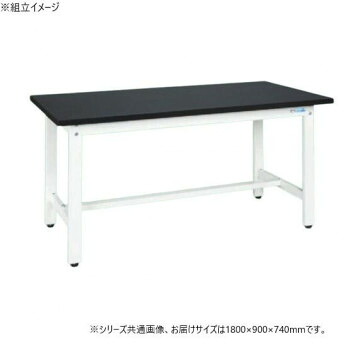 サカエ 中量作業台CSCタイプ 特殊アクリル天板 パールホワイト 1800×900×740mm CSC-189W【送料無料】|A-life Shop