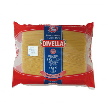 【エントリーでポイント5倍！マラソン期間限定！】DIVELLA ディヴェッラ パスタ ♯09 スパゲッティーニ 5kg×3個 606-162【送料無料】