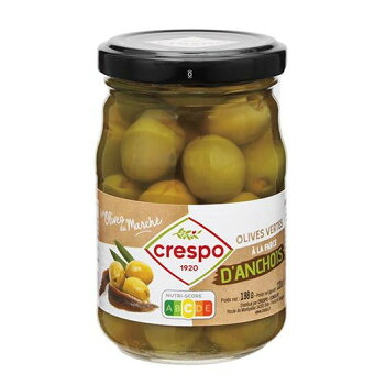 クレスポ スタッフドオリーブ　アンチョビ(ビン) 120g 12個セット 072006【送料無料】