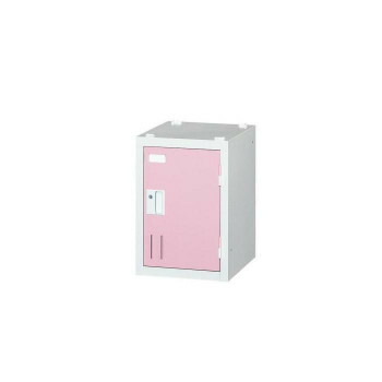 ＼エントリーでポイント5倍！マラソン期間限定！／ オフィス・店舗向け　多人数ロッカー　シリンダー錠タイプ　1人用　本体色:ALPSホワイト/左右連結穴付　　COM-SHW1A-P・ピンク【送料無料】