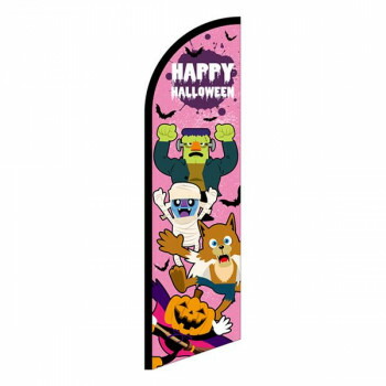 【エントリーでポイント5倍!マラソン期間限定!】セイルバナー 大 HAPPY HALLOWEEN キャラ桃 40129【送料無料】