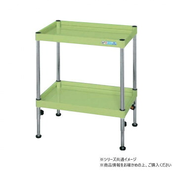 サカエ CSパールワゴン 高さ調整 固定タイプ 樹脂製 グリーン TCSPN-7572【送料無料】
