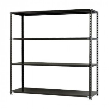 スチールラック　NC1800-18　4段 間口1800×奥行450×高さ1800mm　ブラック【送料無料】