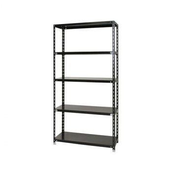 スチールラック NC1200-24-5段 間口1200×奥行450×高さ2400mm ブラック【送料無料】|A-life Shop