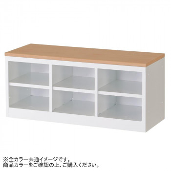 ＼エントリーでポイント5倍！マラソン期間限定！／ 豊國工業 6人用3列2段ベンチ・天板セットW900 RLK-BT3290-BBT【送料無料】