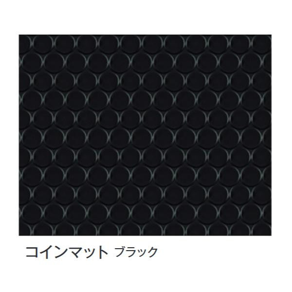 富双合成 ビニールマット(置き敷き専用) 約92cm幅×20m巻 コインマット(ブラック)【送料無料】