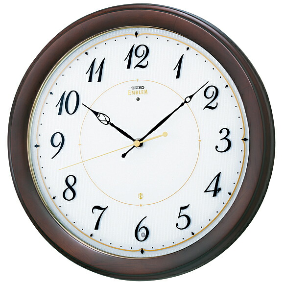 【 送料無料 】 SEIKO（セイコー）EMBLEM 掛け時計 スタンダード 電波時計 (HS547B) 20,075円