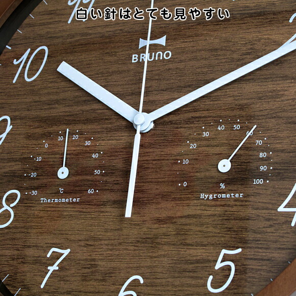 掛け時辰儀 木製 アナログ スイープ社会的運動 熱度企画 湿度計 材時計 Id w022 評点引きあげる庸 値引き引換証散りぢり中 Nyheimlodge No