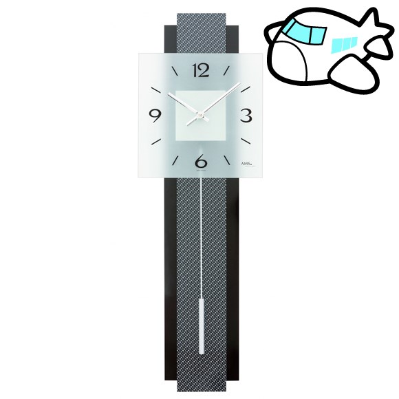 AMS 掛け時計 振り子時計 アナログ おしゃれ ドイツ製 AMS7313 納期1ヶ月程度　(YM-AMS7313)